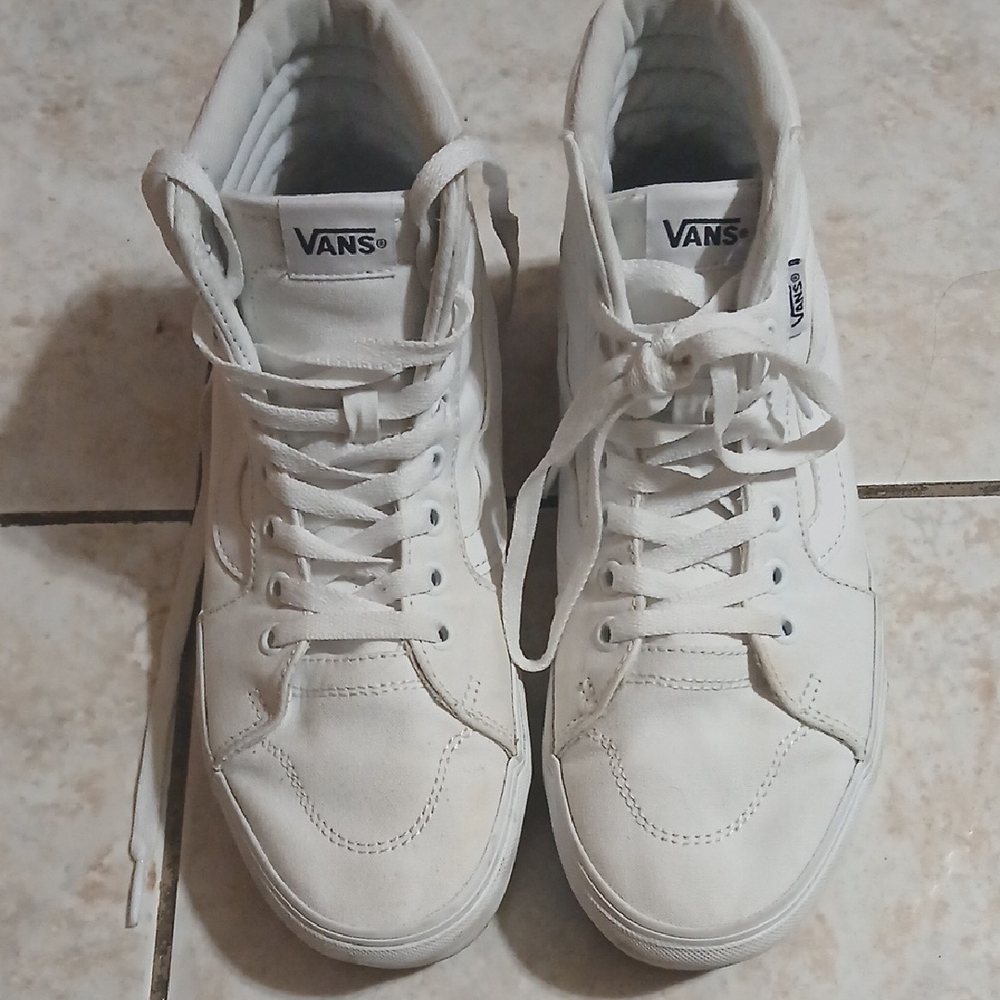 Vans White High-Top Sneakers